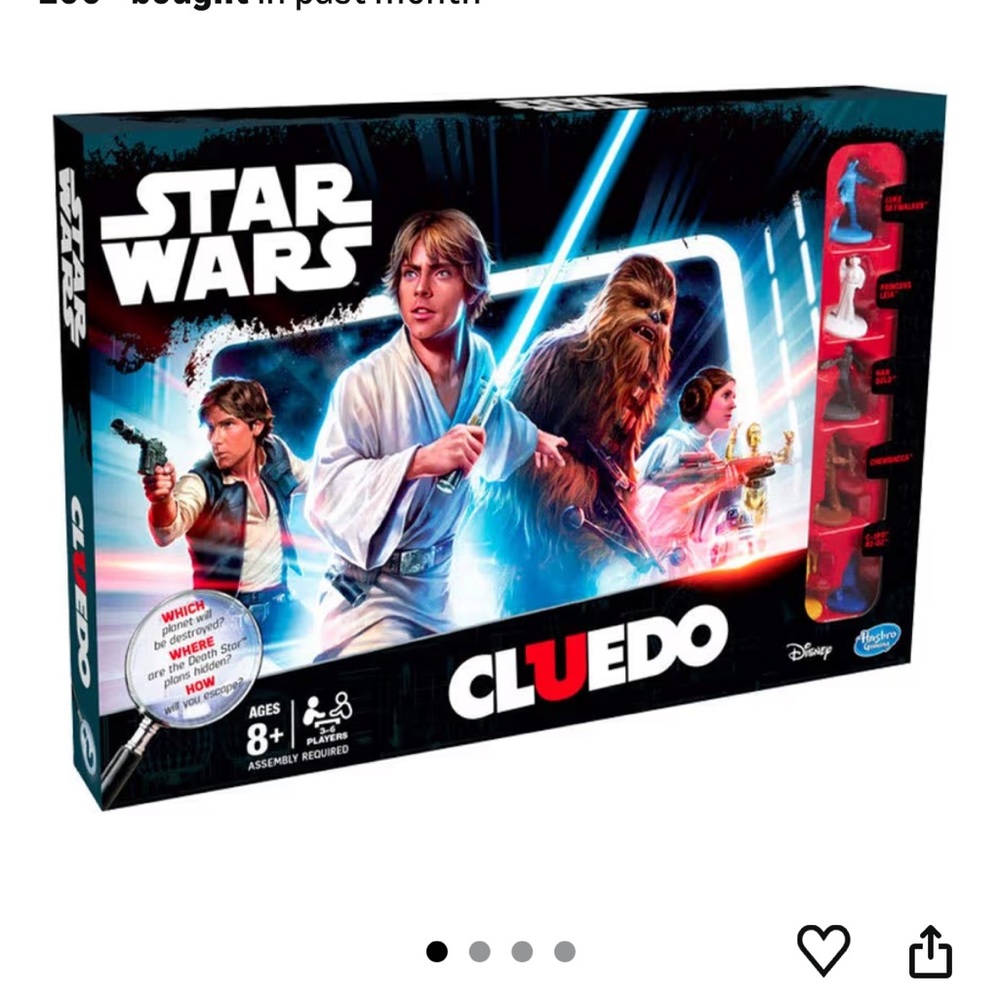 NWT Hasbro Star Wars Cluedo Game